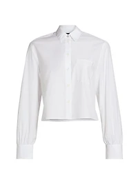 Maxine Jewel Cotton Cropped Shirt