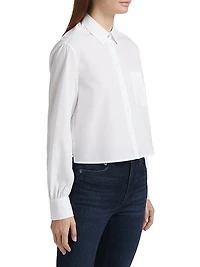 Maxine Jewel Cotton Cropped Shirt
