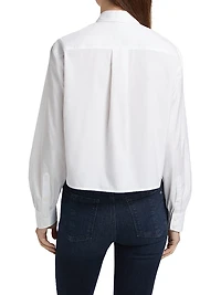 Maxine Jewel Cotton Cropped Shirt