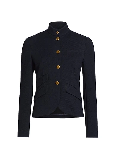 Slade Cropped Textured Blazer