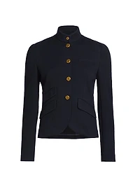 Slade Cropped Textured Blazer