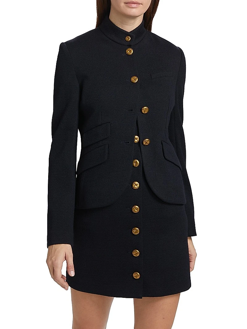 Slade Cropped Textured Blazer
