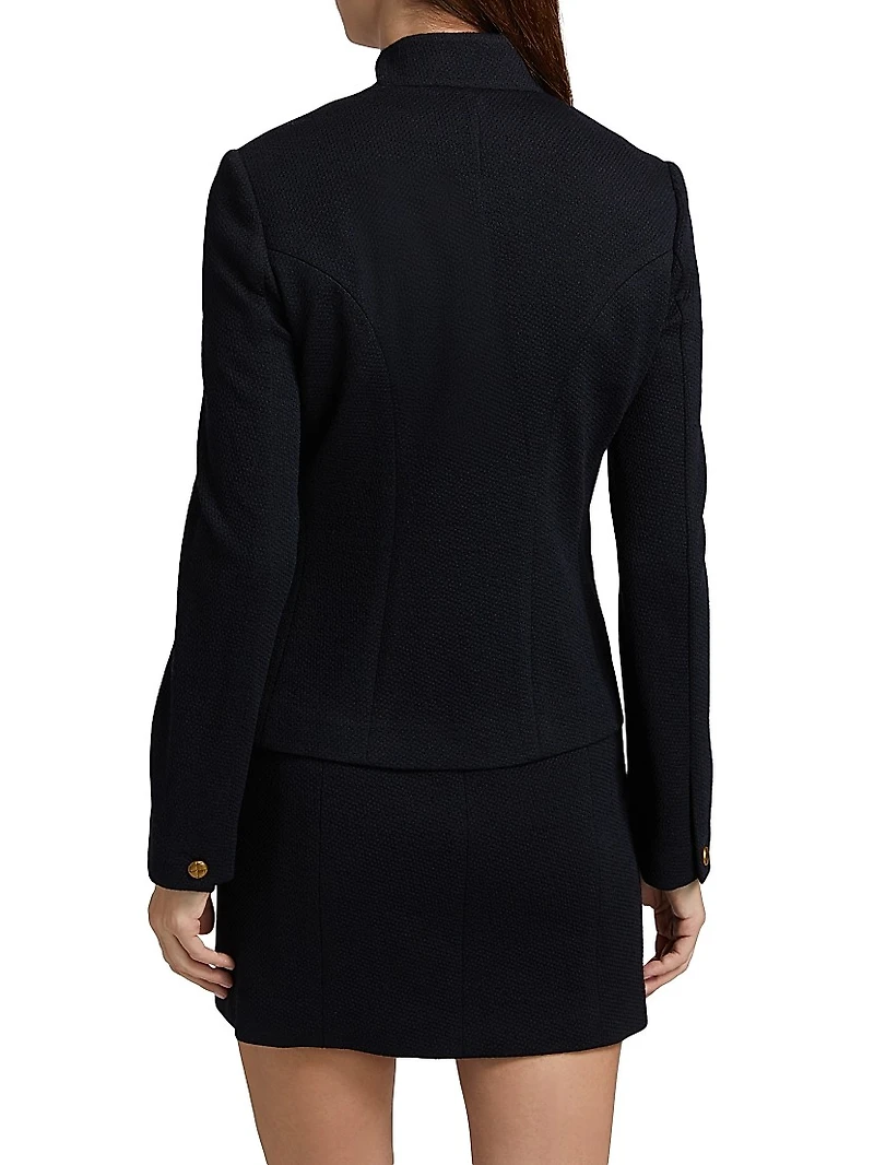 Slade Cropped Textured Blazer