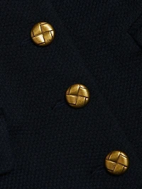 Mariana Textured Button-Front Minidress