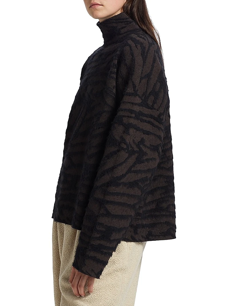 Asher Brushed-Knit Turtleneck Sweater