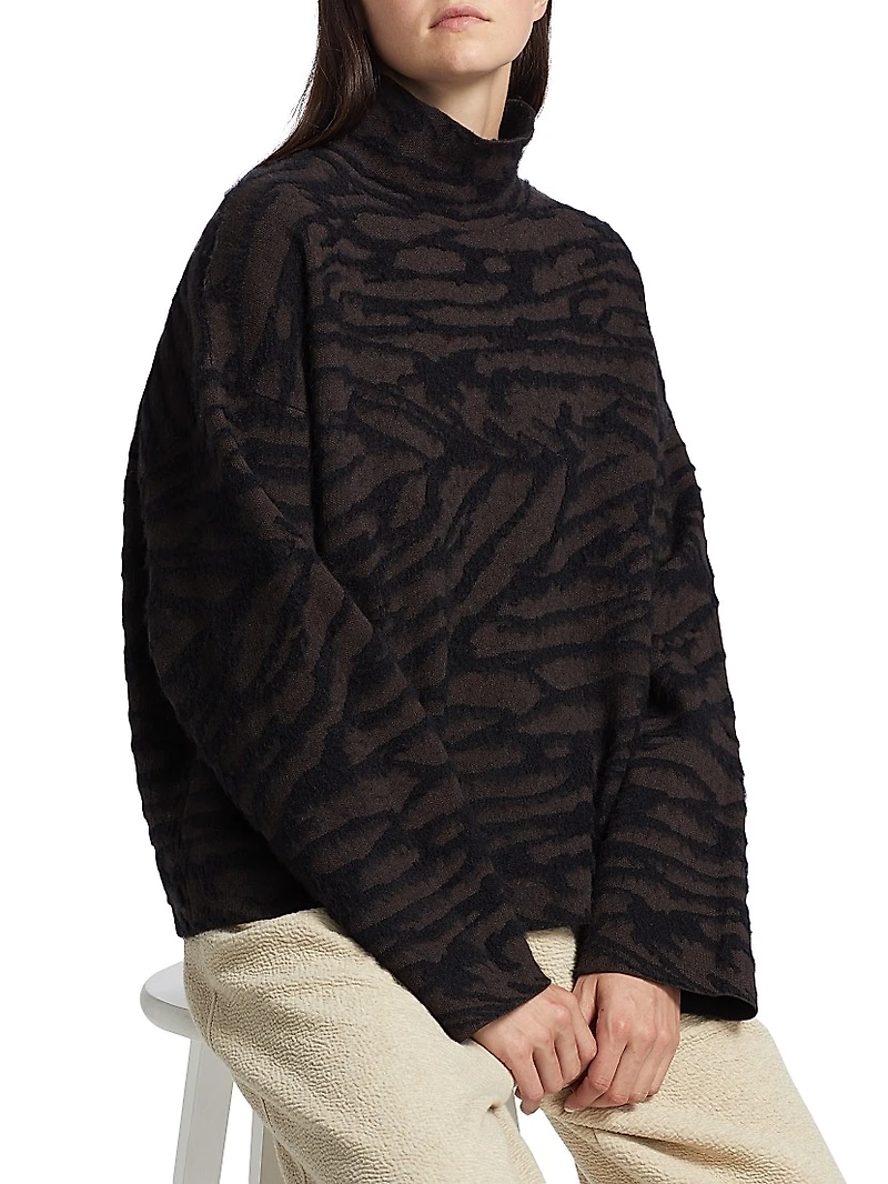 Asher Brushed-Knit Turtleneck Sweater