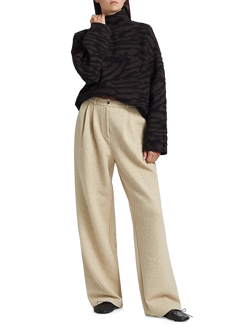 Asher Brushed-Knit Turtleneck Sweater