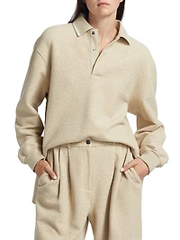 Genevieve Cloqué-Knit Sweater