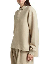 Genevieve Cloqué-Knit Sweater