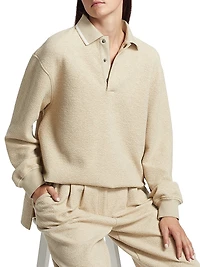 Genevieve Cloqué-Knit Sweater