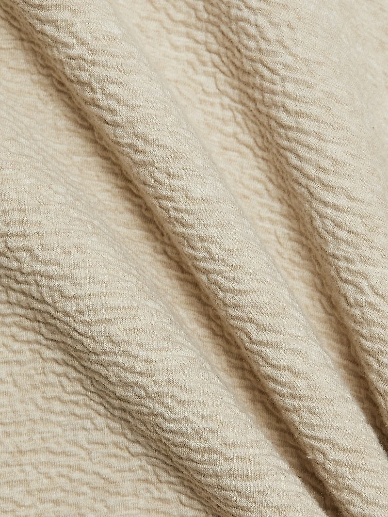 Genevieve Cloqué-Knit Sweater