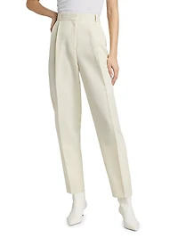 Double-Pleated Tailored Trousers