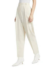Double-Pleated Tailored Trousers