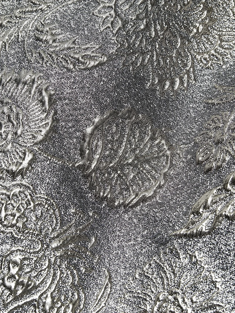 Brocade V-Neck Cocktail Dress