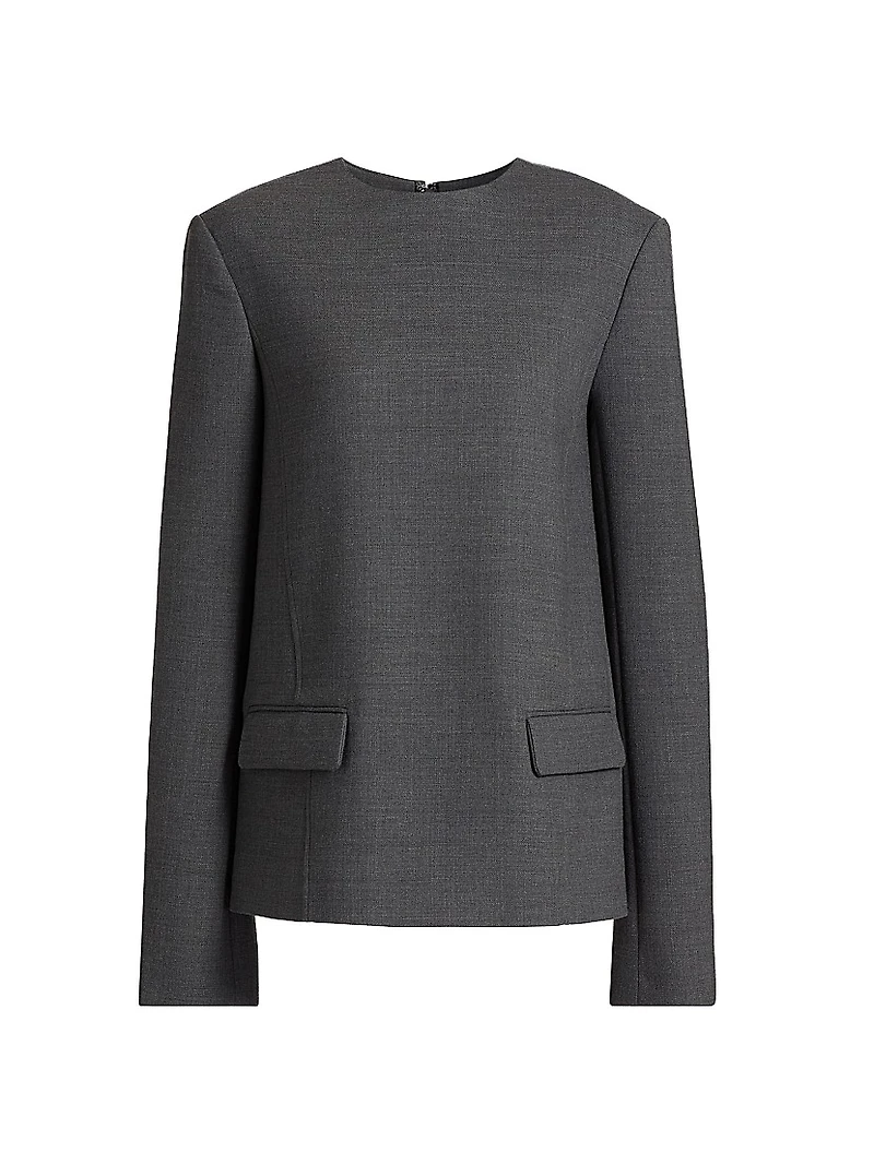 Pocket Spongy Suiting Top