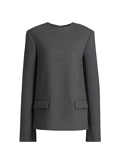 Pocket Spongy Suiting Top