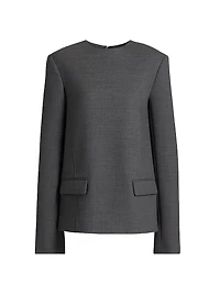 Pocket Spongy Suiting Top