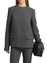 Pocket Spongy Suiting Top