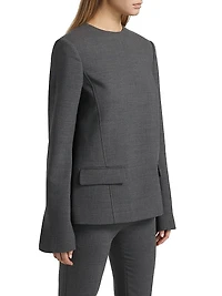 Pocket Spongy Suiting Top