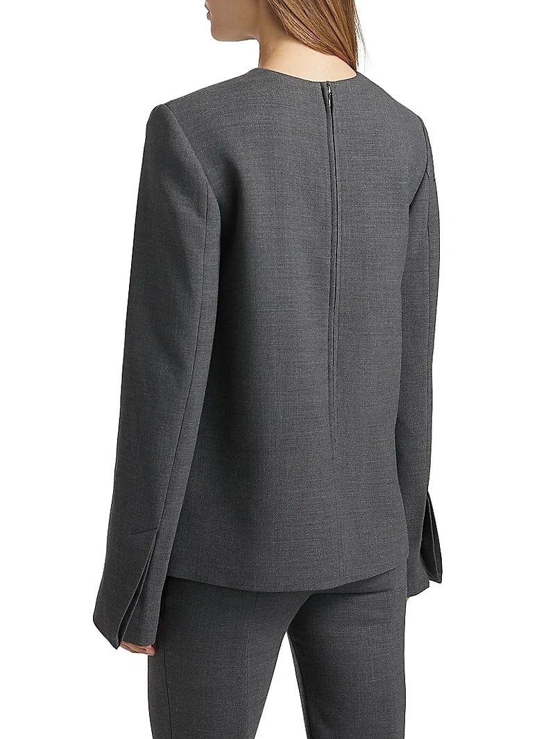 Pocket Spongy Suiting Top