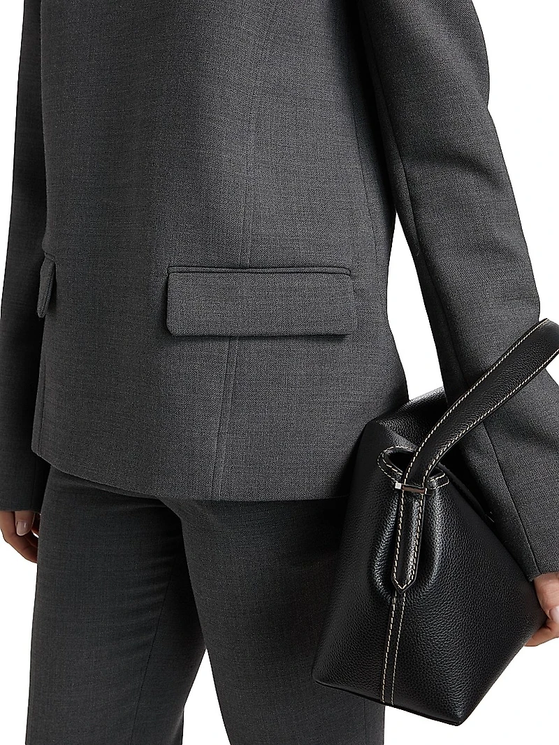 Pocket Spongy Suiting Top