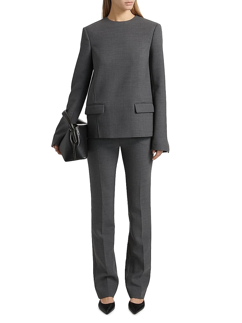 Pocket Spongy Suiting Top