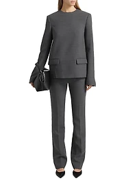 Pocket Spongy Suiting Top