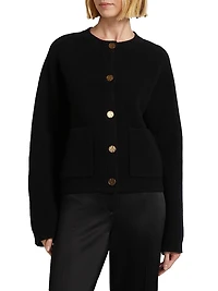 Hammered Button Cardigan