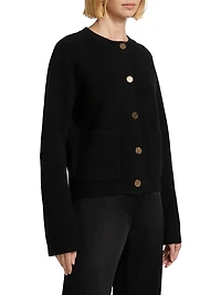 Hammered Button Cardigan