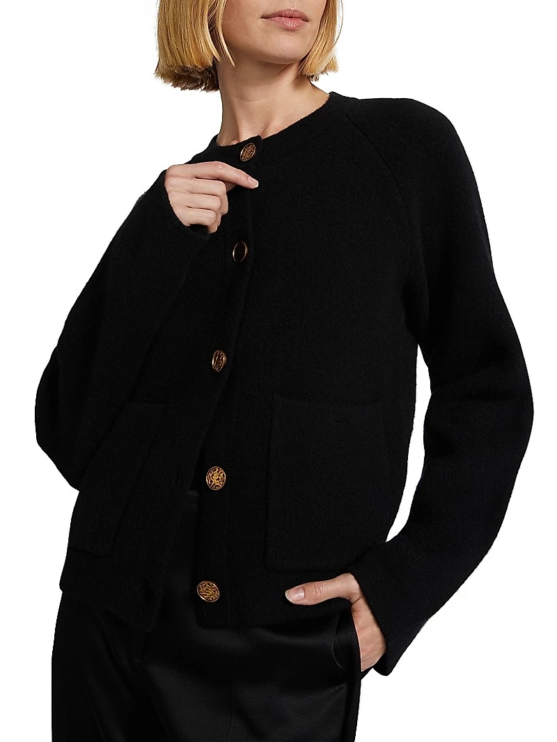 Hammered Button Cardigan