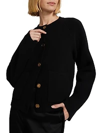 Hammered Button Cardigan