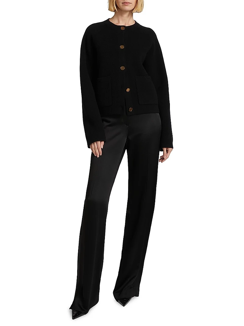 Hammered Button Cardigan