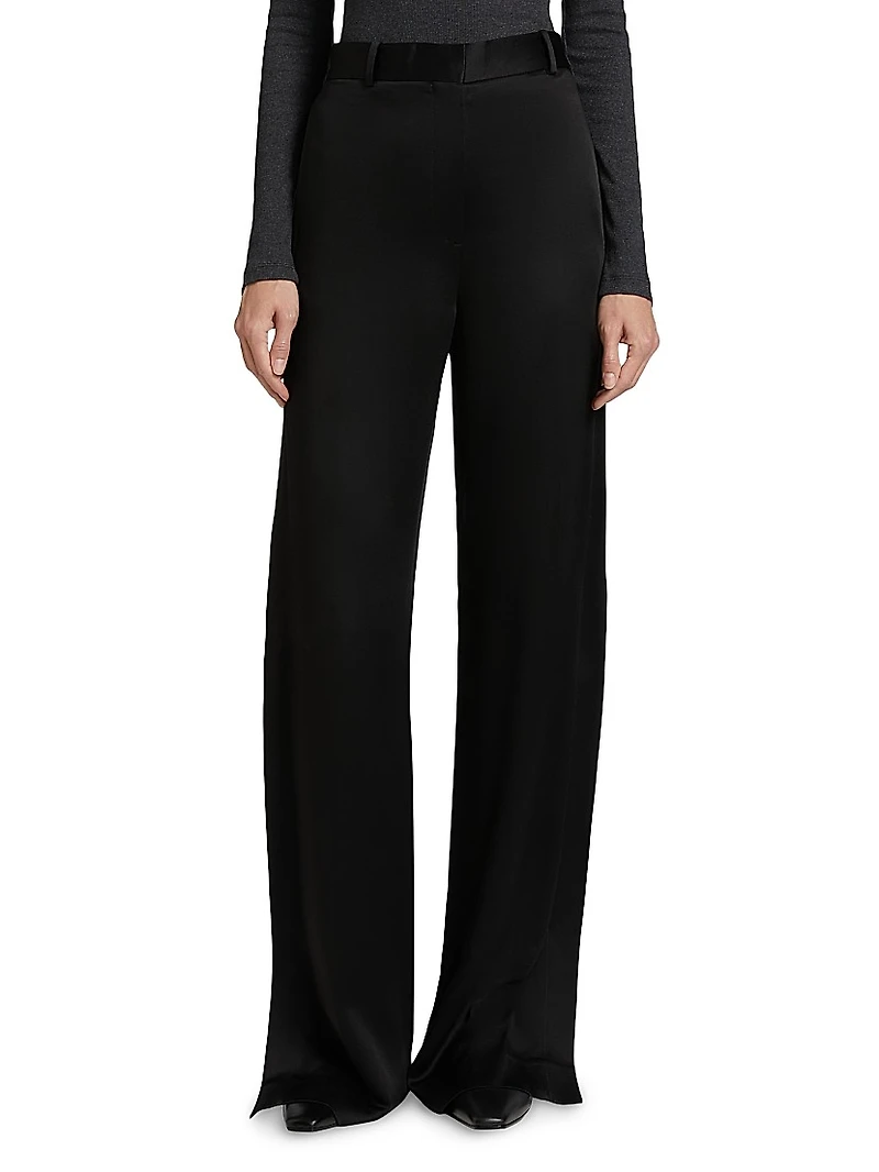 Cuff-Slit Slouch Trousers