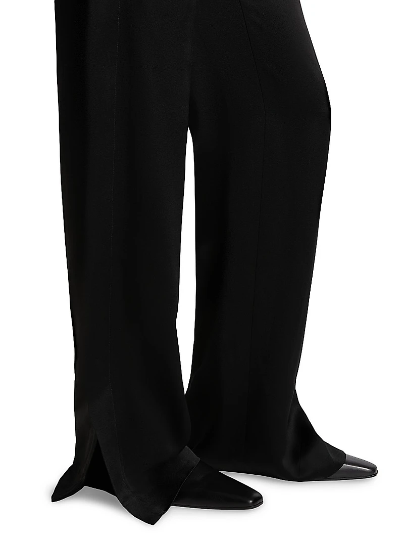 Cuff-Slit Slouch Trousers