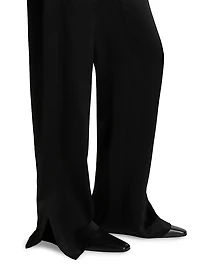 Cuff-Slit Slouch Trousers