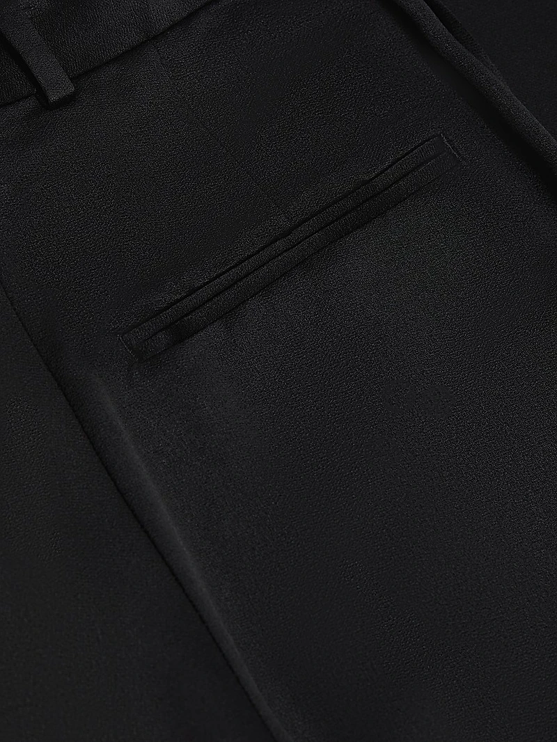 Cuff-Slit Slouch Trousers