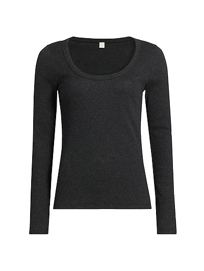 Classic Rib-Knit Top