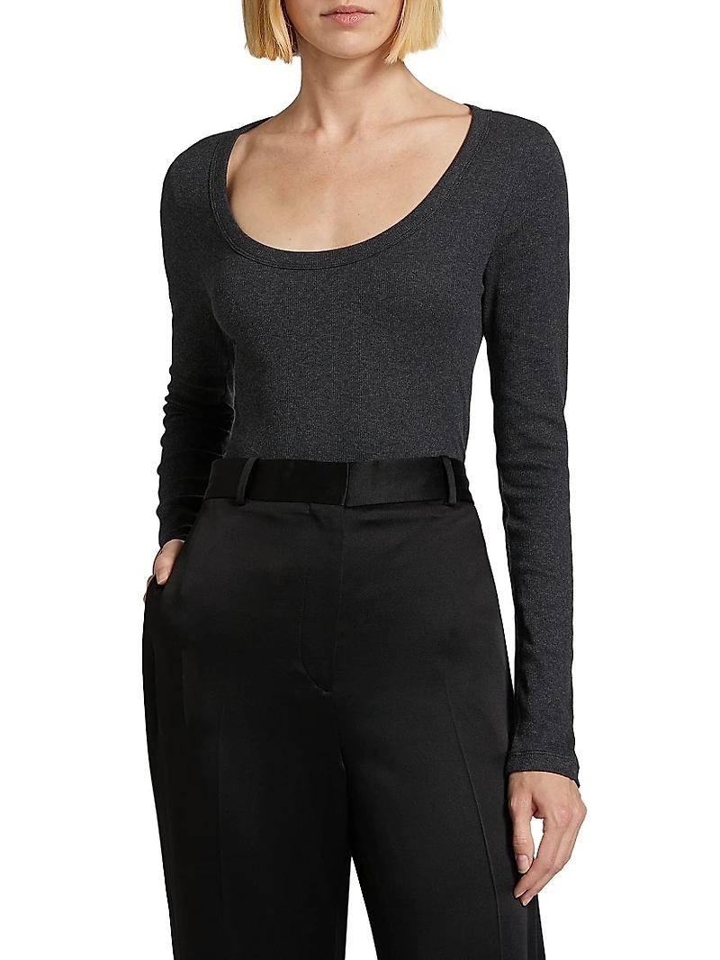 Classic Rib-Knit Top