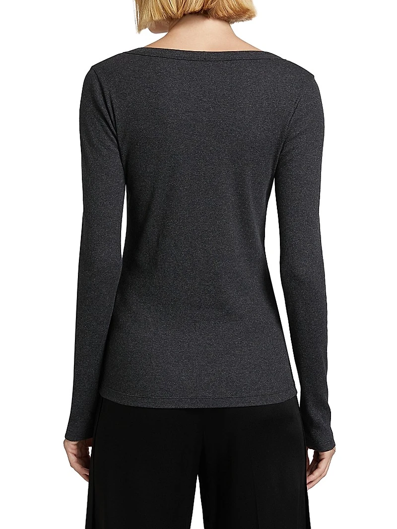 Classic Rib-Knit Top