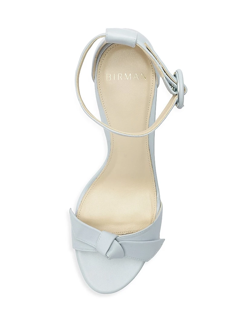 Clarita Buckle 60MM Leather Sandals