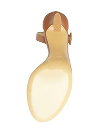 Clarita 85MM Buckle Leather Sandals