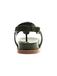 Vicky Leather T-Strap Sandals