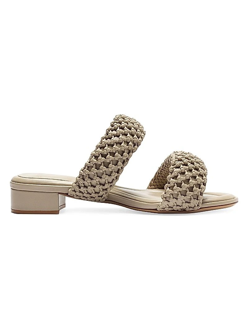 Lilla 30MM Woven Leather Sandals