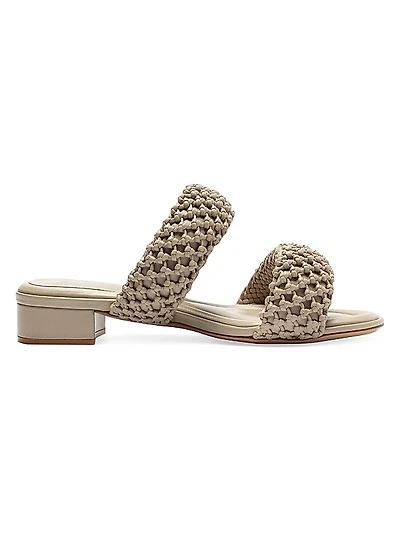 Lilla 30MM Woven Leather Sandals