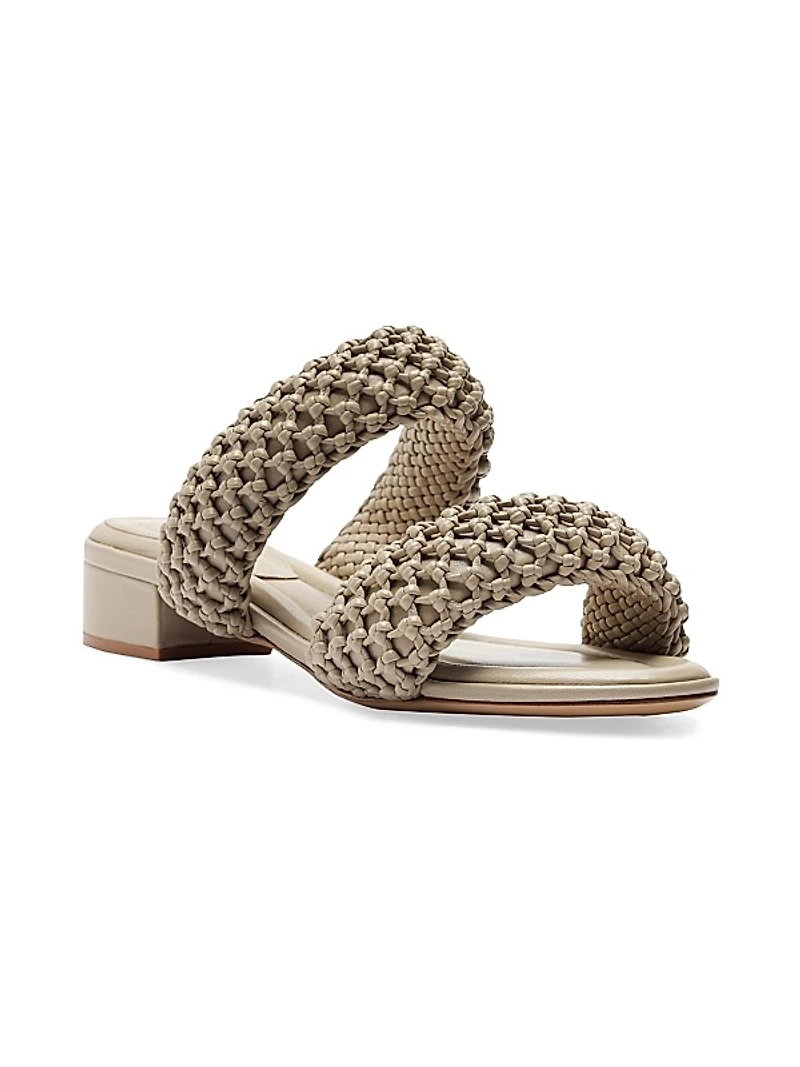 Lilla 30MM Woven Leather Sandals