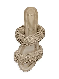 Lilla 30MM Woven Leather Sandals