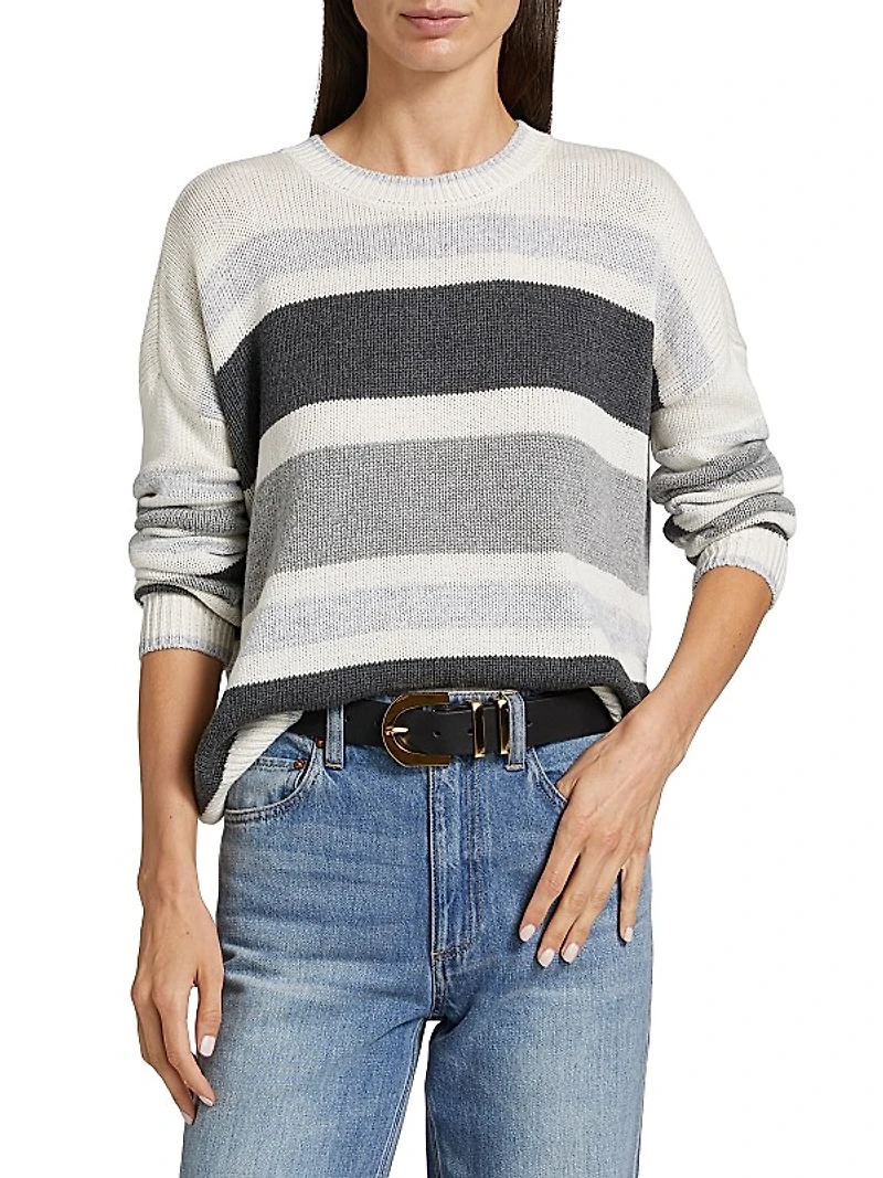 Maura Striped Wool-Blend Sweater