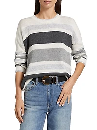 Maura Striped Wool-Blend Sweater