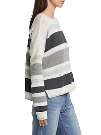 Maura Striped Wool-Blend Sweater