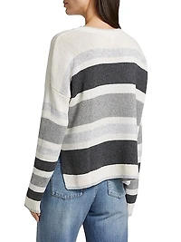 Maura Striped Wool-Blend Sweater